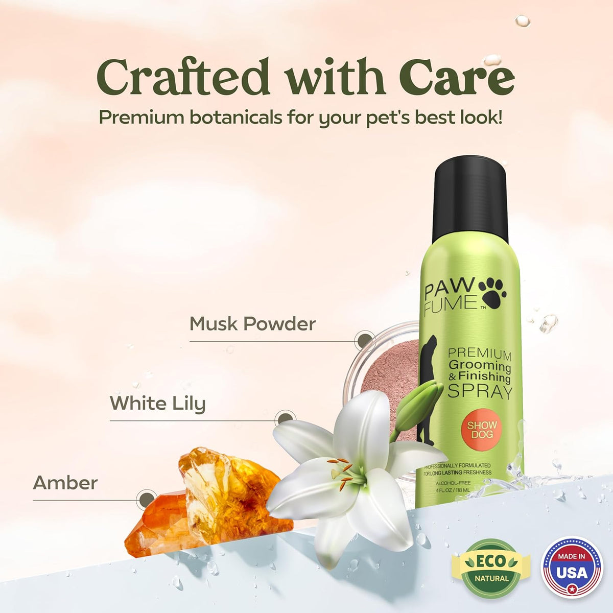 PAWFUME Dog Perfume Spray Long Lasting Scent for Grooming, Show Dog, 4-Pack – Keep Your Pup Fresh