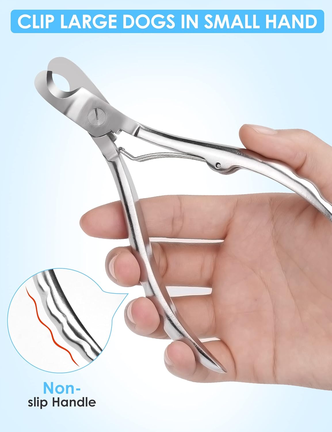 Gobeigo Upgrade Wide Open Dog Nail Clippers for Large Dogs Cut Like Butter, Heavy Duty Dog Nail