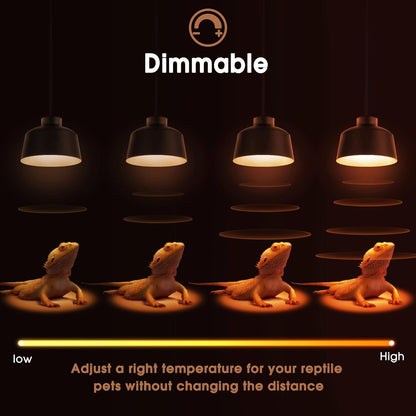 Briignite G9 Heat Lamp Bulbs for Reptile, Mini Reptile Light, Dimmable G9 Mini Heat Bulbs Warm