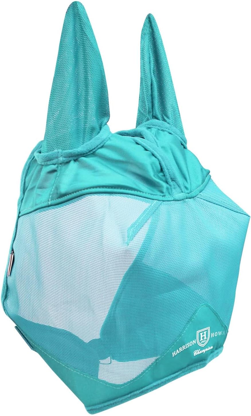 Harrison Howard UV-proof Multi-Function Fabrics Thick Fleece Padding Horse Fly Mask Half Face with