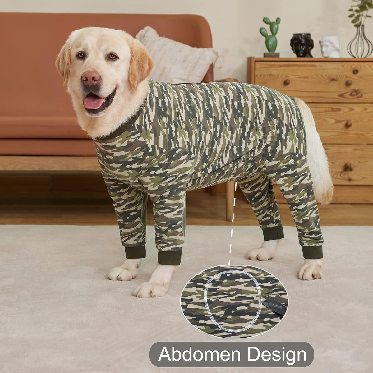 Yeapeeto Dog Onesie Surgery Recovery Suit for Large Medium Bodysuit Dogs Pajamas PJS Full Body for