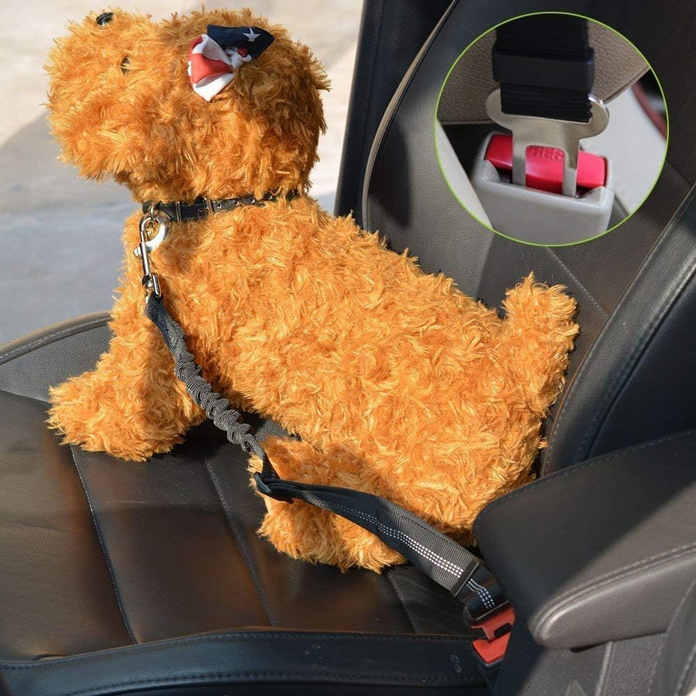 SlowTon Dog Seat Belt Harness for Car, Dog Car Harness Adjustable Mesh Breathable & Dog Seatbelt