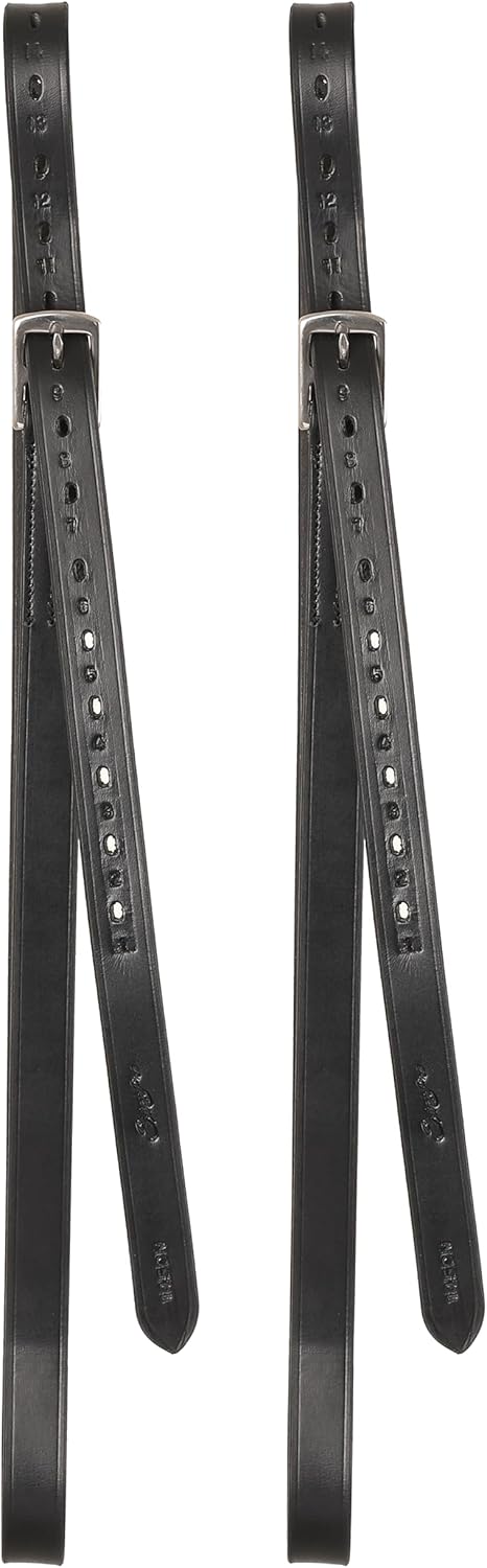 Exion Pre-Stretched Leather Stirrup Leathers for English Saddles | Premium Vegetable-Tanned