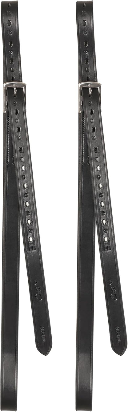 Exion Pre-Stretched Leather Stirrup Leathers for English Saddles | Premium Vegetable-Tanned