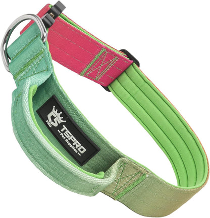 TSPRO Premium Dog Collars Tactical Dog Collar with Handle and Heavy Duty Quick-Release Metal Buckle