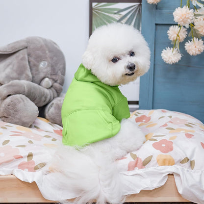 KOOLTAIL Basic Dog Hoodie - Soft & Warm Dog Hoodie Sweater with Leash Hole and Pocket, Dog Winter