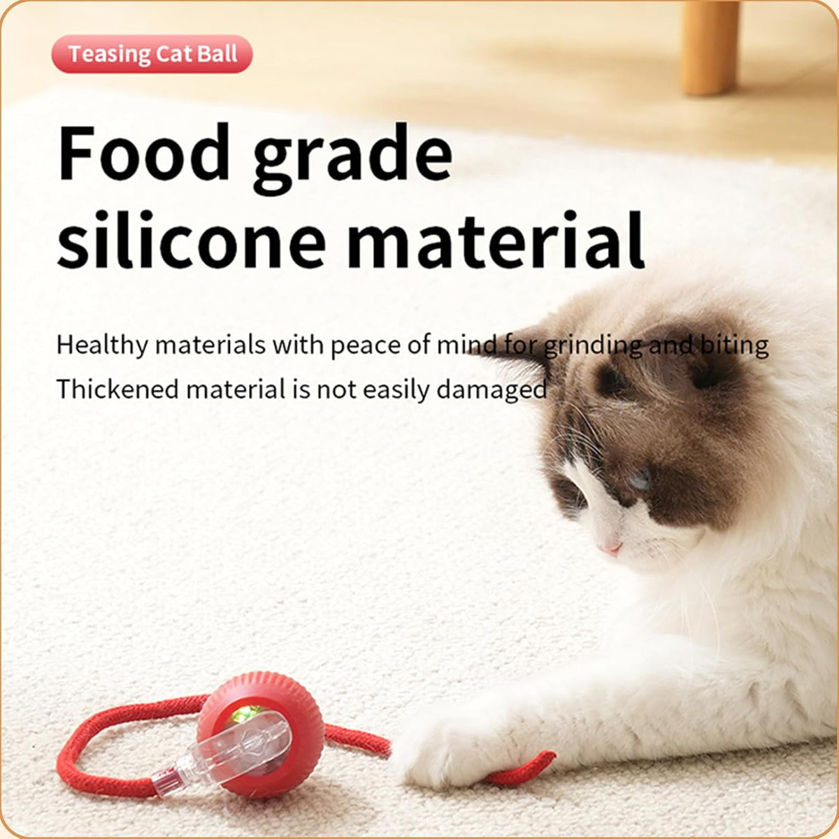 Cat Toys Hanging Door Electric and Moving Ball, Cats Toy Interactive for Indoor for Bored Feather