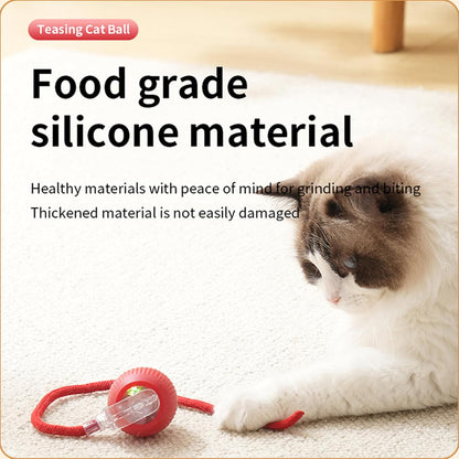Cat Toys Hanging Door Electric and Moving Ball, Cats Toy Interactive for Indoor for Bored Feather