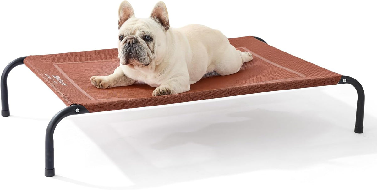 Bedsure Outdoor Elevated Dog Bed Medium Size Dog, Portable Indoor & Outdoor Cooling Raised Cot Pet
