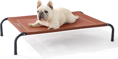 Bedsure Outdoor Elevated Dog Bed Medium Size Dog, Portable Indoor & Outdoor Cooling Raised Cot Pet
