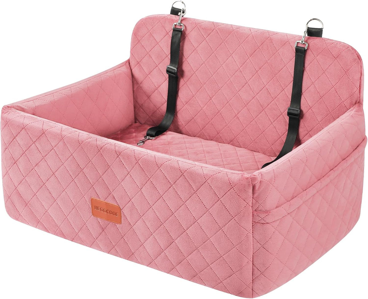 Dog Car Seat for Medium/Large Dogs, Pet Booster Seat for Under 55 lbs or 2 Small Dogs, Detachable &