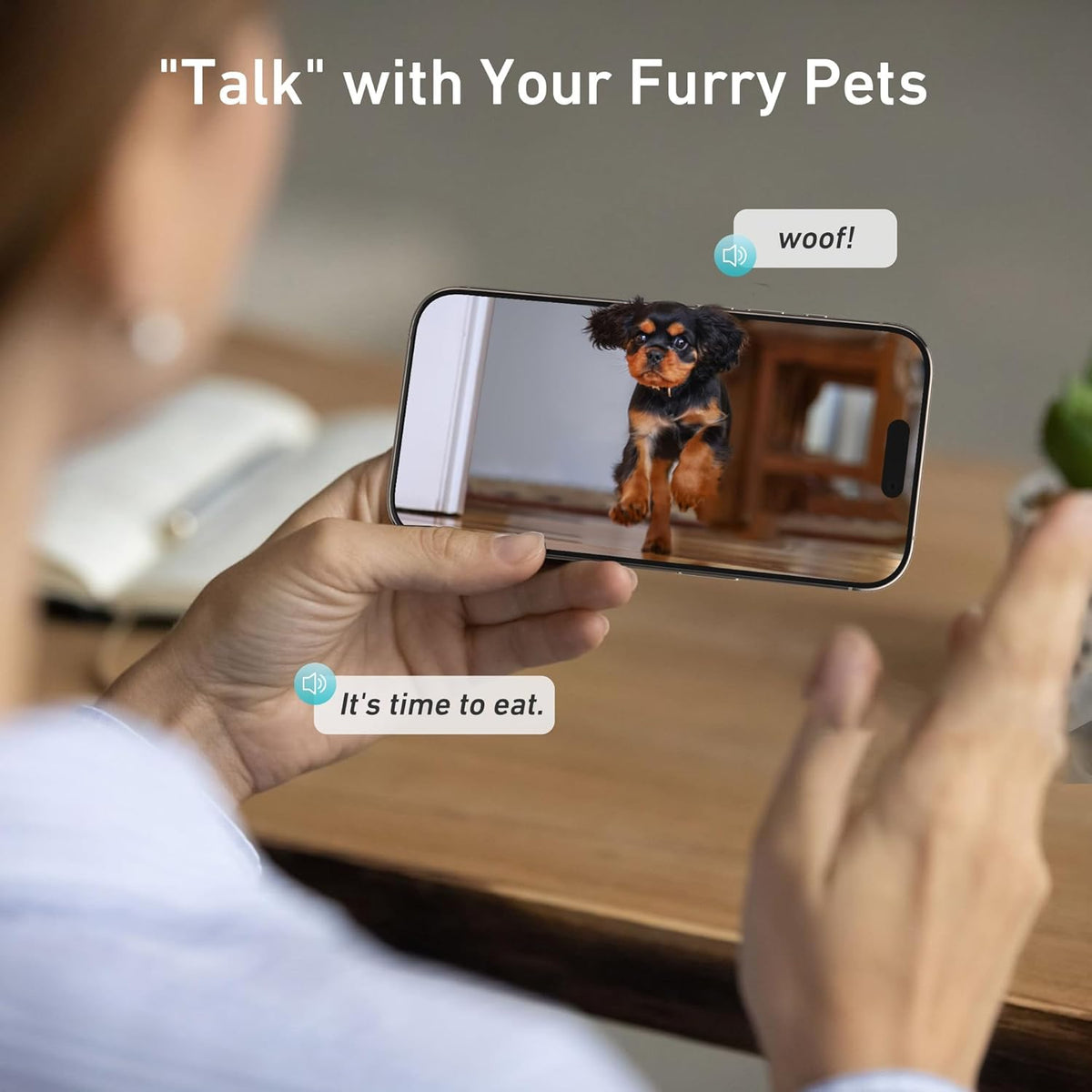 Automatic Dog & Cat Feeder with Camera & WiFi – 8L/34 Cups, 1080P Night Vision, 2.4 & 5G WiFi