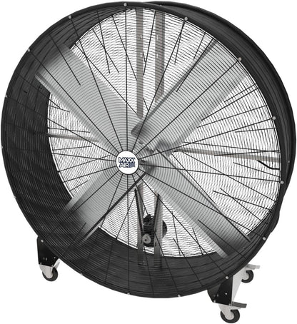 Maxx Air 60 Inch High Velocity Industrial Belt Drive Drum Fan | Heavy Duty Barrel Fan with Durable