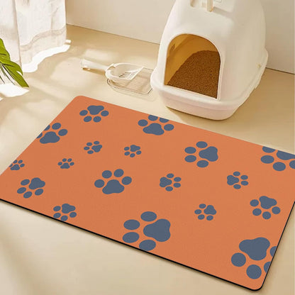 12"×20" Dog Food Mat-Absorbent Dog Mat for Food and Water, No Stains Quick Dry Cat Bowl Mat Non