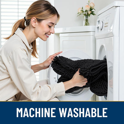 Smiry Dog Door Mat for Muddy Paws 24x16, Absorbs Moisture and Dirt Doormat, Non-Slip Washable Quick