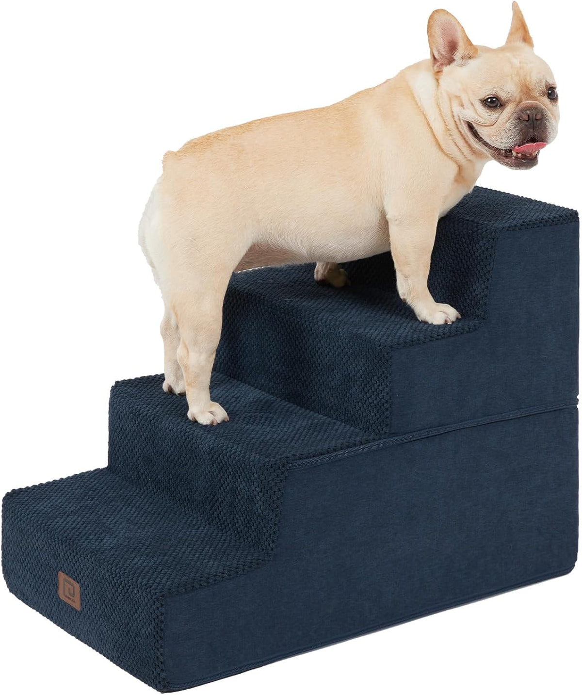 EHEYCIGA Dog Stairs for Bed 18" H, 4-Step Dog Steps for High Bed, Pet Steps for Small Dogs and