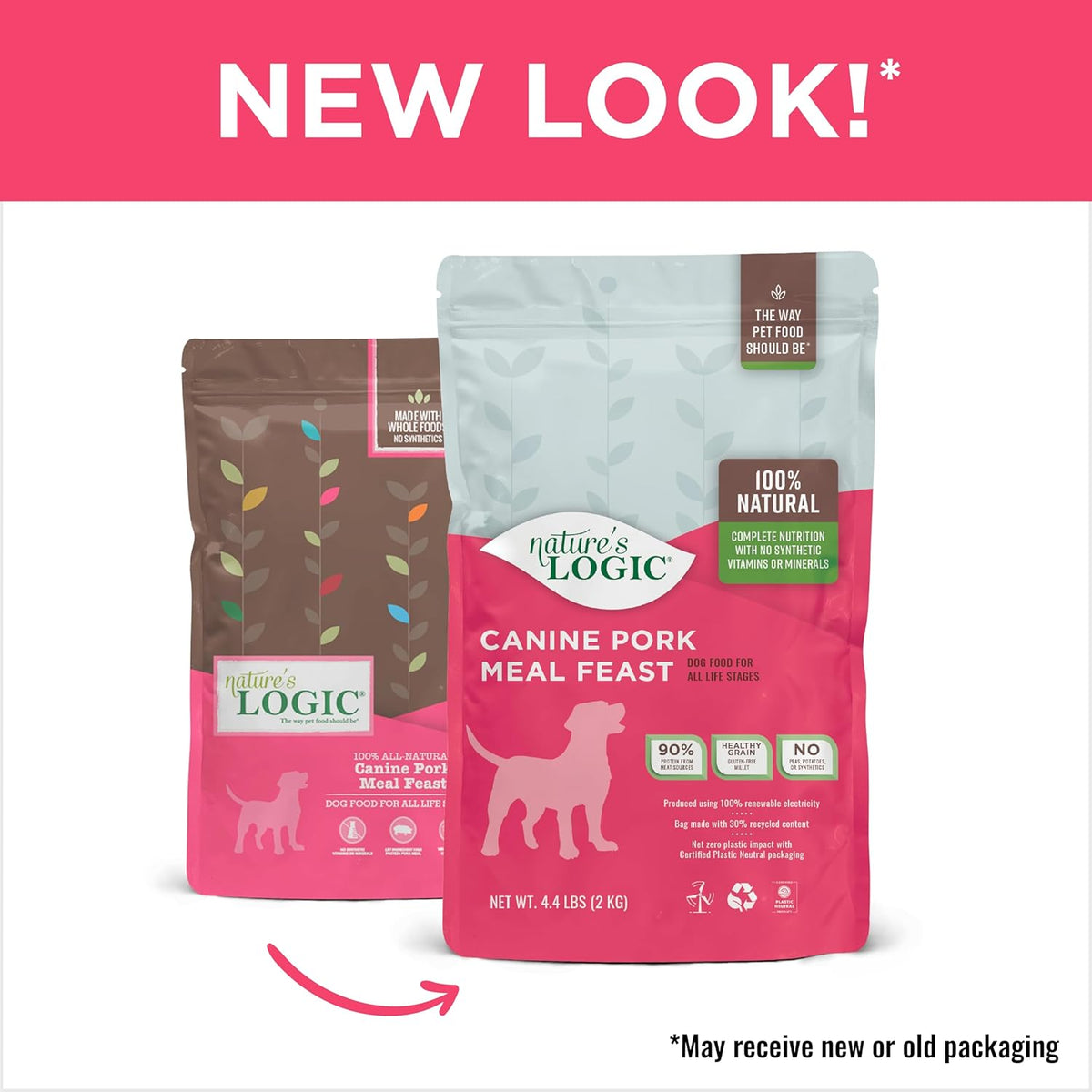 Nature's Logic Canine Pork Meal Feast, 4.4lbs