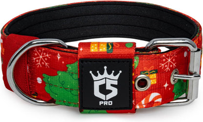 TSPRO Tactical Dog Collar 1.5 Inch Wide Thick Dog Collars with Heavy Duty Metal Buckle, Durable