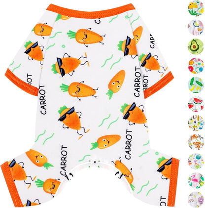 Dog Pajamas Pjs Summer Dog Clothes for Small Dogs Girl - Boy - Small Size Dogs, Soft Stretchy Puppy