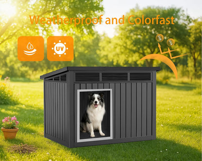 VIXZEN Dog House Indoor Outdoor,Waterproof Dog House for Small to Medium Dogs,Doghouse with Air