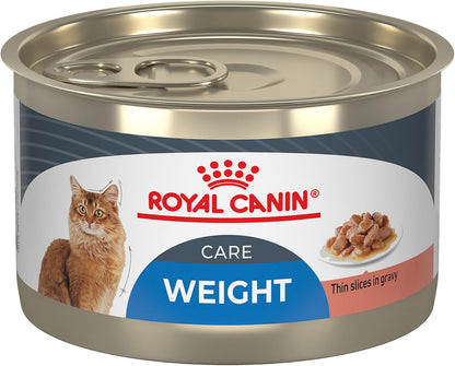 Royal Canin Feline Weight Care Thin Slices in Gravy Canned Adult Wet Cat Food, 5.1 oz can (24-Count)
