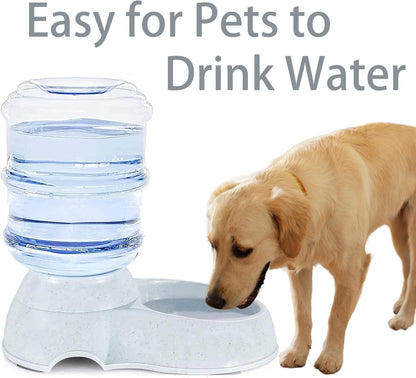 Pet Water Dispenser Station for Large Dogs and Cats,3 Gallon/11L Gravity Automatic Feeder, Cat Dog