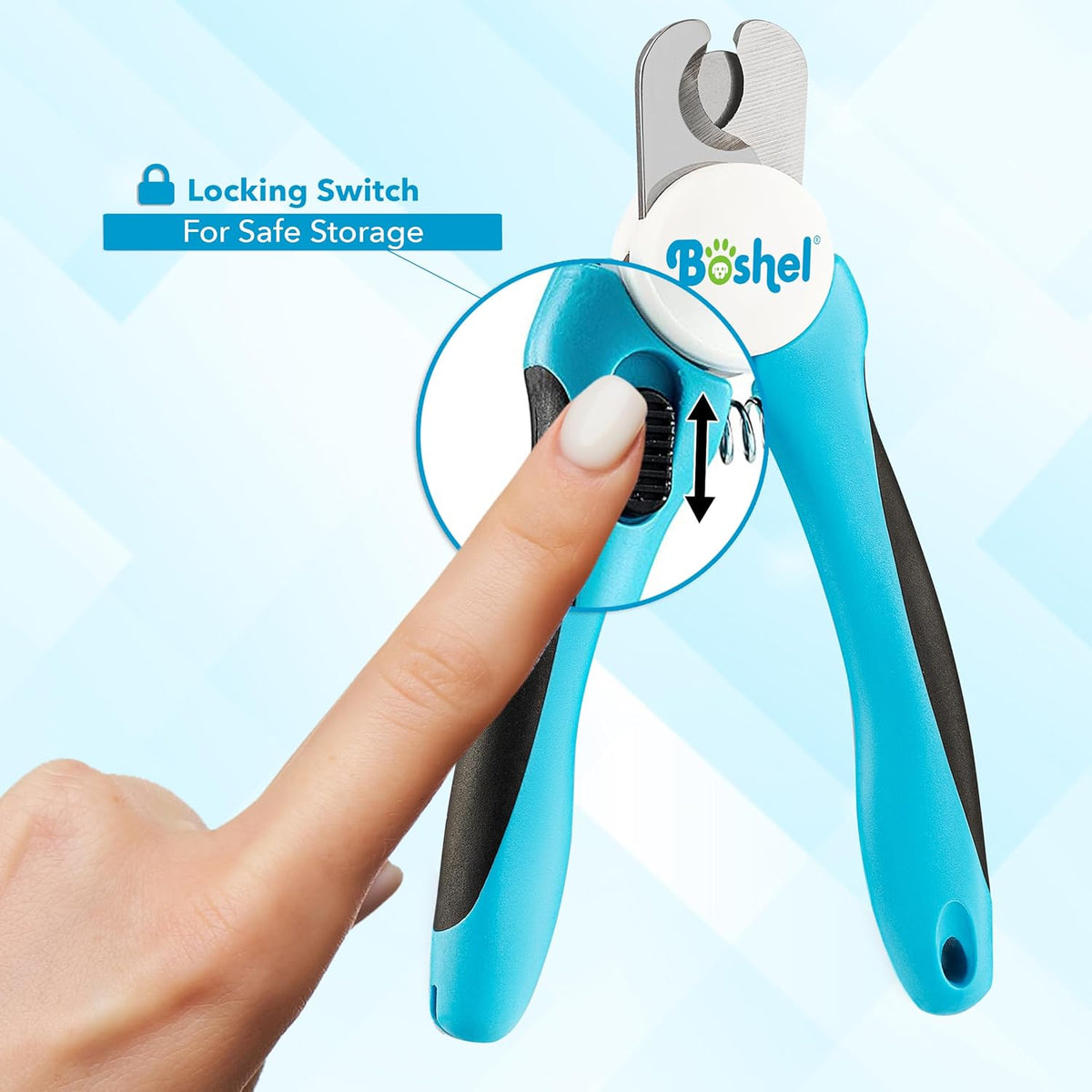 Boshel Small Dog Nail Clipper - Dog Nail Trimmer with Safety Guard, Dog Nail Clippers for Small