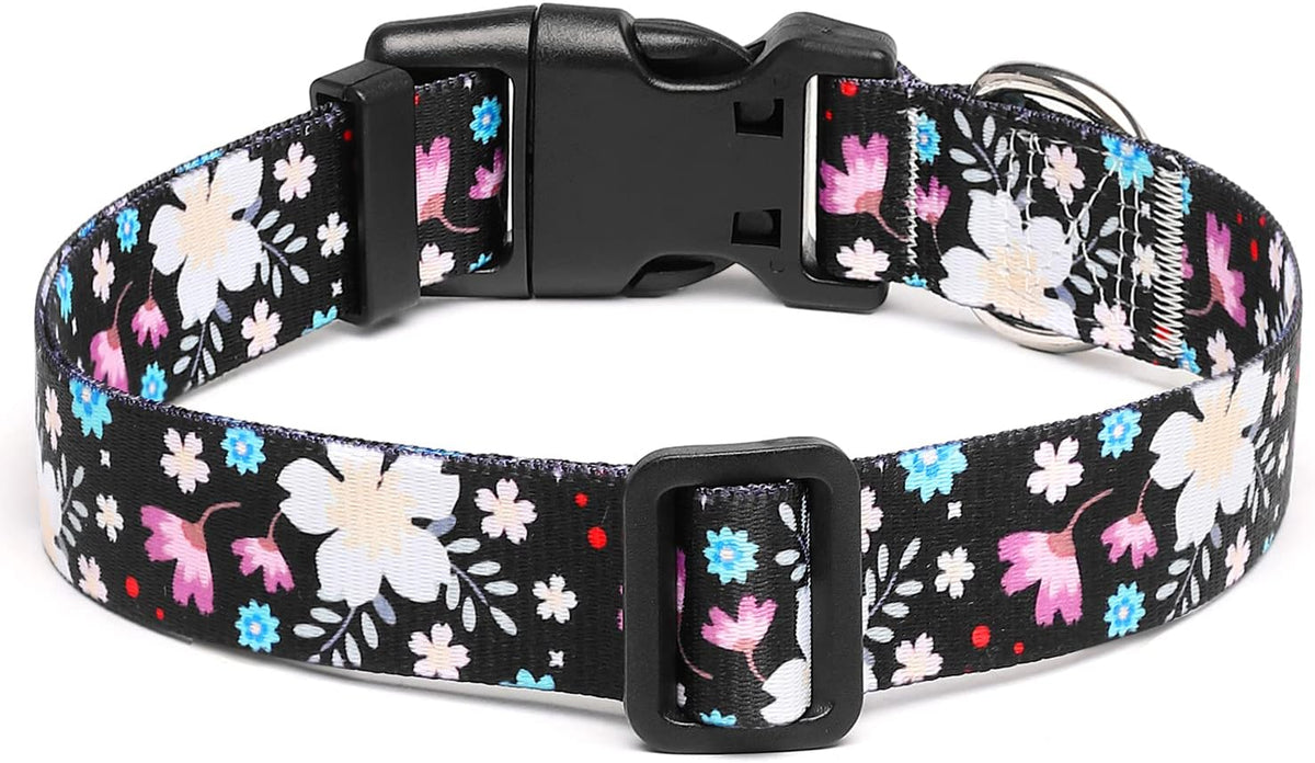 Mercano Adjustable Dog Collar - Special Design Patterns, Soft Nylon Comfortable Sturdy Pet Collar