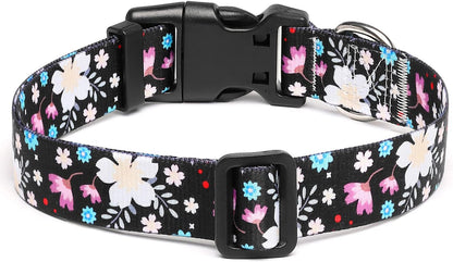 Mercano Adjustable Dog Collar - Special Design Patterns, Soft Nylon Comfortable Durable Pet Collar