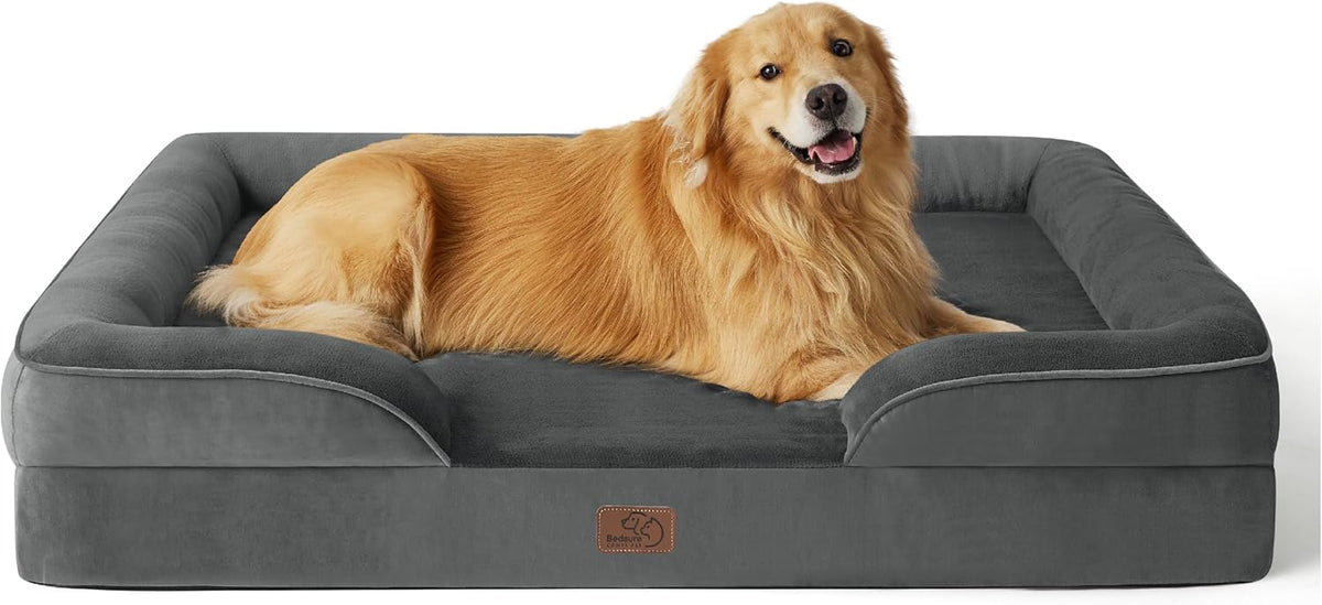 Bedsure Orthopedic Dog Bed for Extra Large Dogs - XL Plus Waterproof Dog Sofa Beds, Supportive Foam