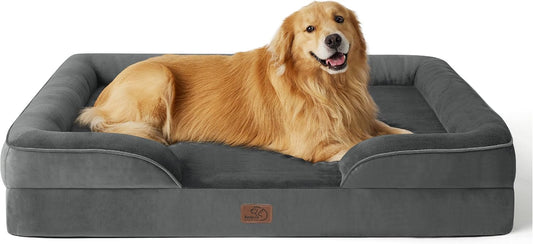 Bedsure Orthopedic Dog Bed for Extra Large Dogs - XL Plus Waterproof Dog Sofa Beds, Supportive Foam