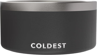 Coldest Dog Bowl - Anti Rust Metal, Non Slip, 3 Layers Insulated Stainless Steel Dog Bowls - Spill