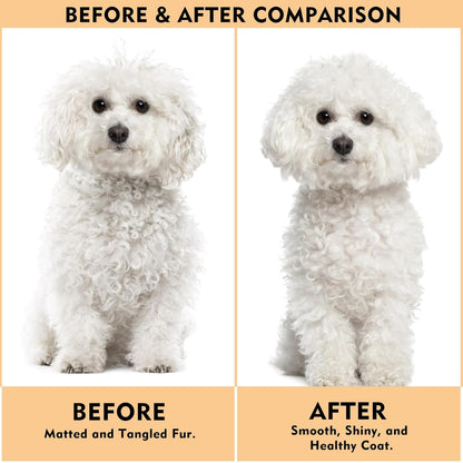 Dog Slicker Brush for Shedding & Grooming - Professional Dog Brush and Cat Brush with Coated Tips &