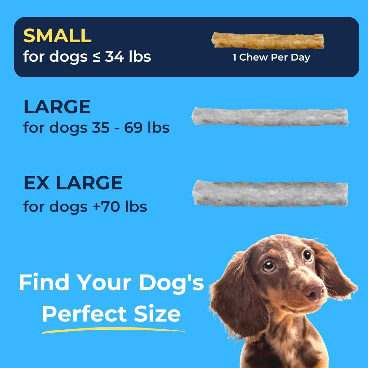 Tartar Shield Soft Rawhide Chews | Safe Dental Treats for Small Dogs | Vet VOHC Approved | Daily