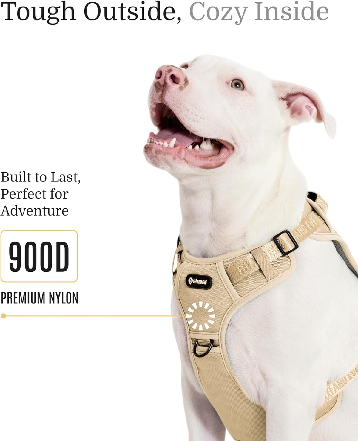 2025 New Edition, Fei & Eve MagEase Dog Harness - 3-Second Magnetic Buckles | 3-Point No-Pull