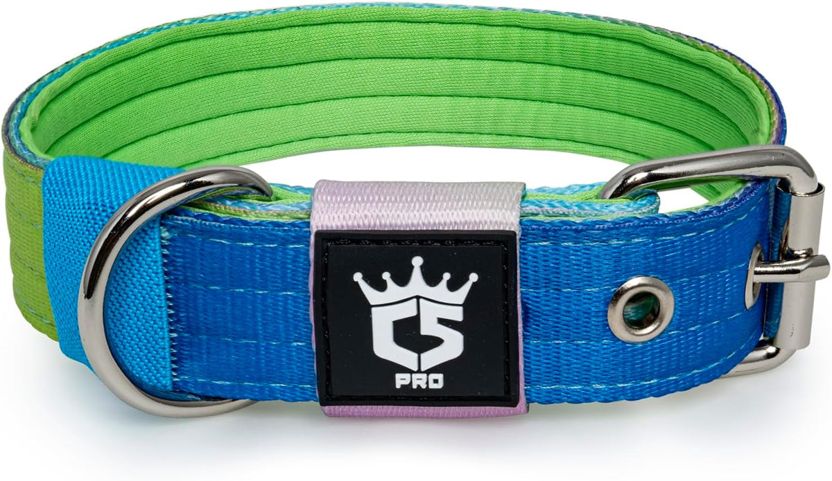 TSPRO Tactical Dog Collar 1.25 Inch Wide Thick Dog Collars with Heavy Duty Metal Buckle, Durable