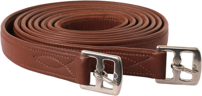 Exion FlexiStrong Stirrup Leathers for English Saddles – 1" Premium Calfskin with Nylon Core