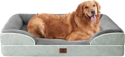 EHEYCIGA Orthopedic Dog Beds for Extra Large Dogs, Waterproof Memory Foam XL Dog Bed with Sides