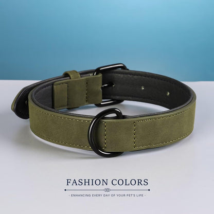 Didog Soft Padded PU Leather Dog Collar, Breathable and Adjustable Dog Collars for Small Dogs