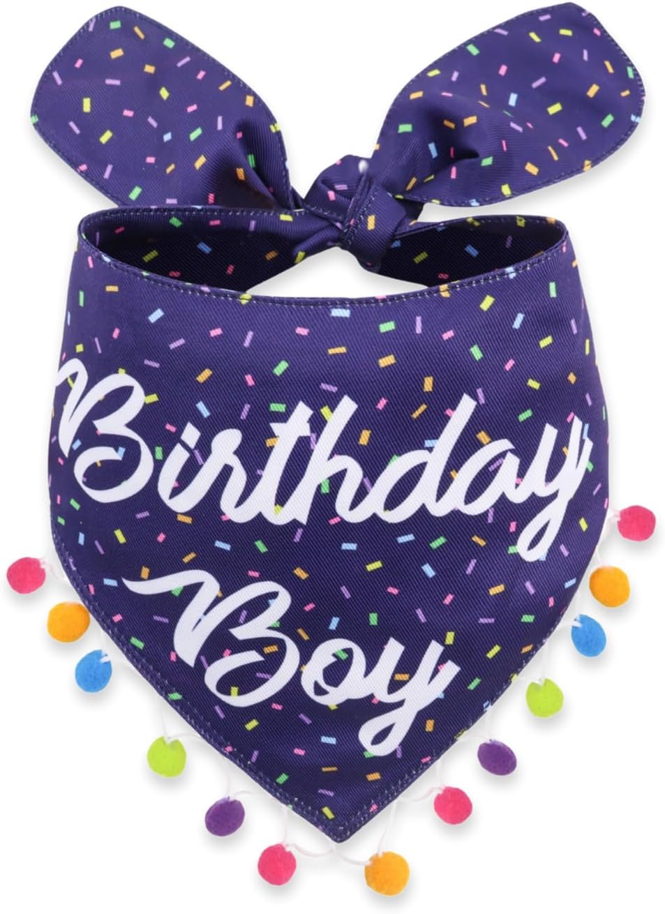 LunaMarie - Luxury Pet Birthday Bandanas -Premium & Silky Poly Fabric | 100% Handmade | Custom