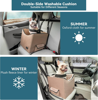 Petsfit Dog Booster Seat, Washable Pet Car Booster Bucket Seat with Portable Carrying Case for