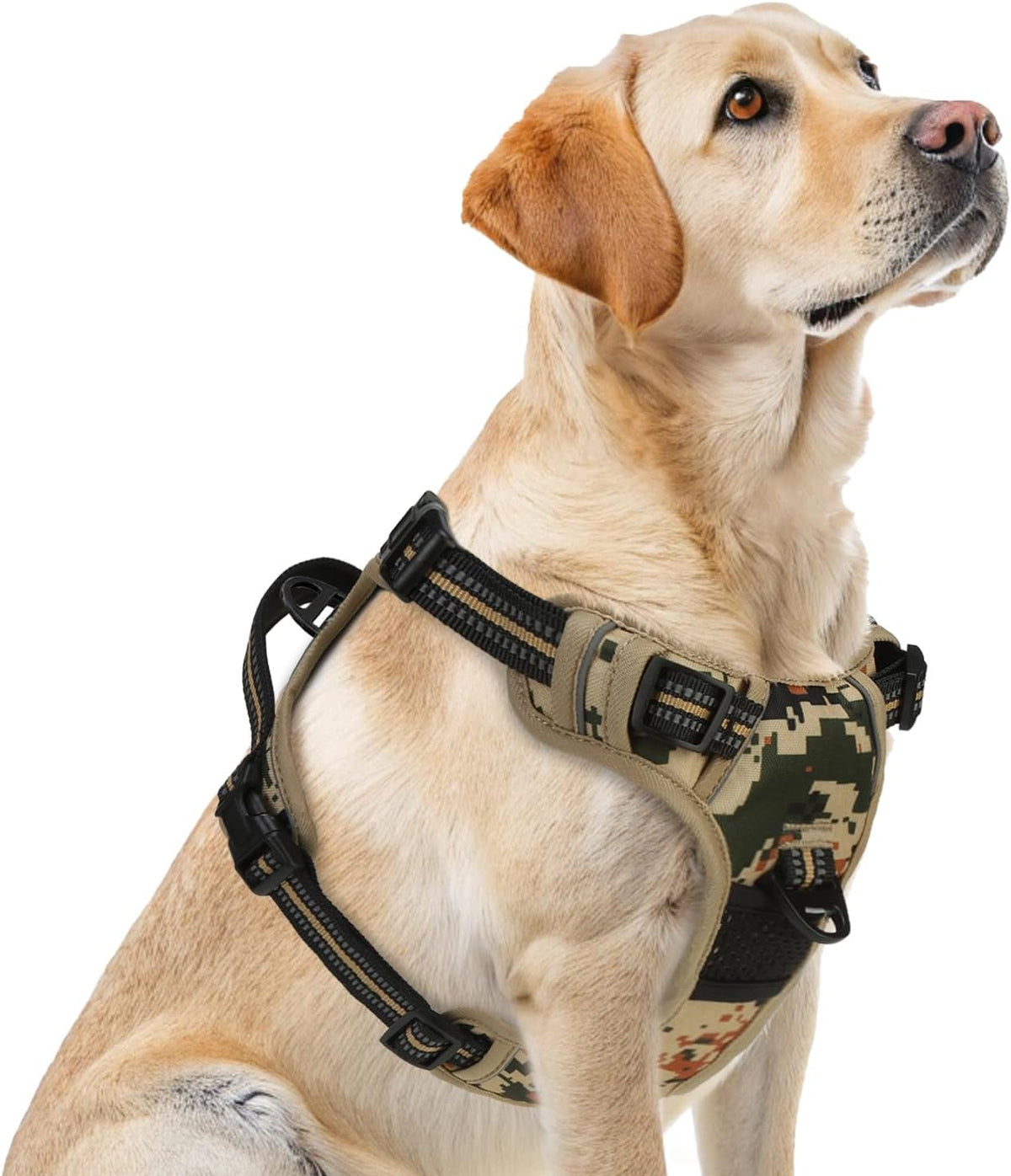 PUPTECK No Pull Dog Harness for Large, Adjustable Reflective Dog Harness with Handle Easy Control