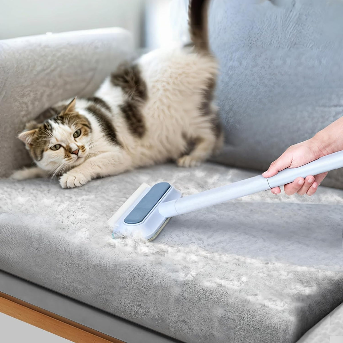 Multifunctional Pet Hair Remover,2 Pcs Carpet Scraper,4 in 1 Dog Hair Remover, Reusable Cat Hair