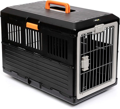 USA Pet Carrier & Crate 26" - Premium Collapsible Design for Medium Cats and Dogs - Portable Kennel