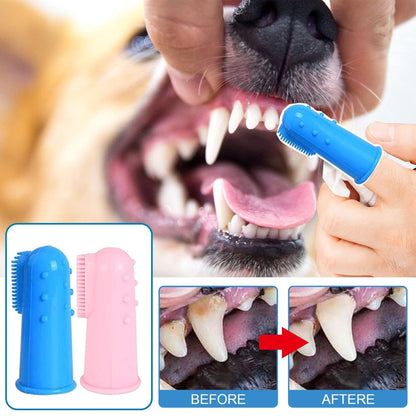 8 Pack Small Dog & Cat Toothbrush Kit, 360º Pet Toothbrush/Mini Head/Dual Head / 10000 Ultra-Soft