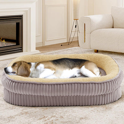 Orthopedic Dog Bed for Medium, Large Dogs Breeds, High Density Egg Crate Foam Dog Sofa Beds with