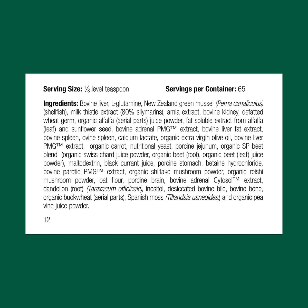 Standard Process Canine Dermal Support - Skin & Adrenal Gland Support Supplement - Comprehensive
