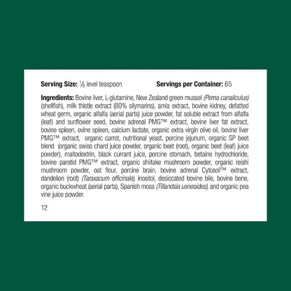 Standard Process Canine Dermal Support - Skin & Adrenal Gland Support Supplement - Comprehensive
