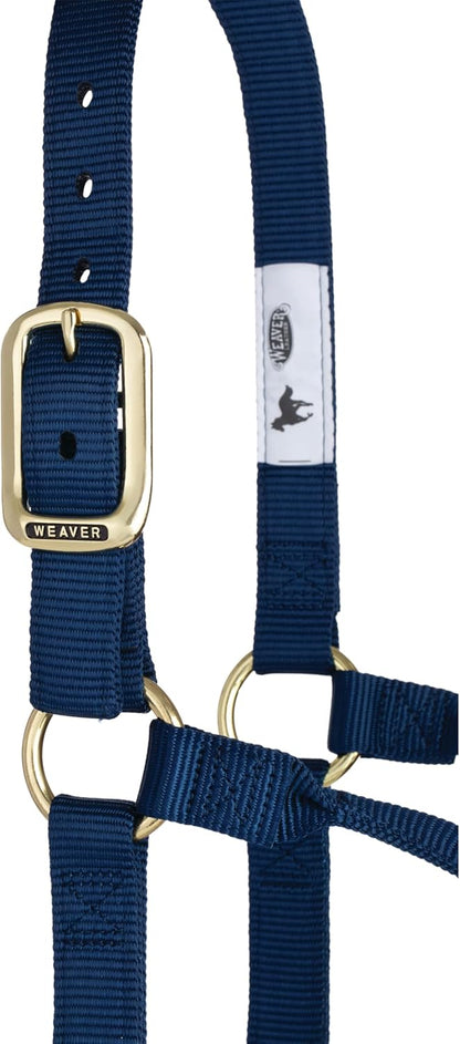 Weaver Equine Nylon Horse Halter, Triple-Ply Cheek Design, Original Non Adjustable Halters for