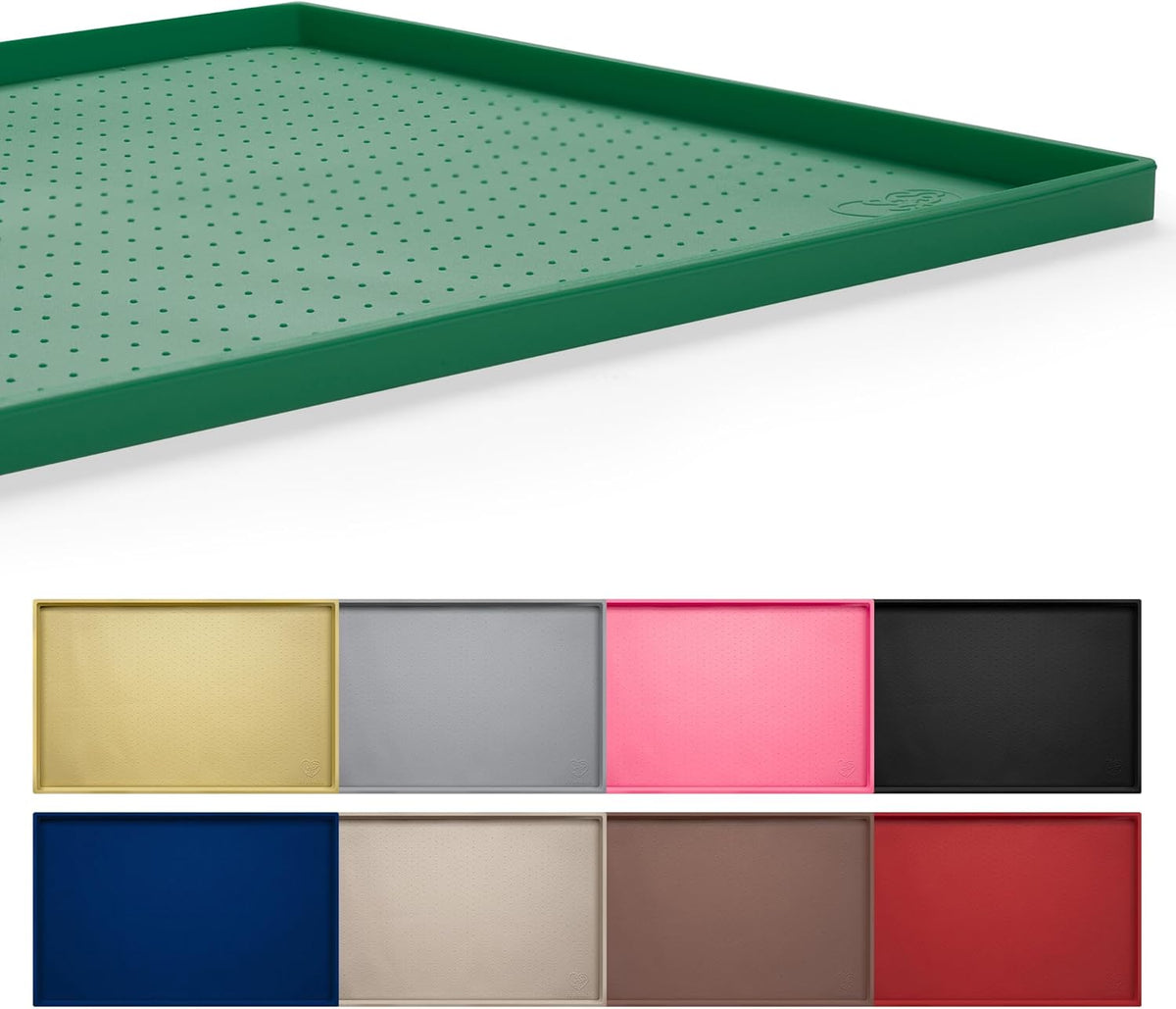 Hubulk Dog Feeding Mat,100% Waterproof Food Grade Silicone Pet Food and Water Bowl